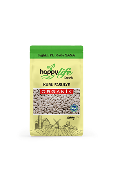 Happylife Organik Kuru Fasülye 500 Gr